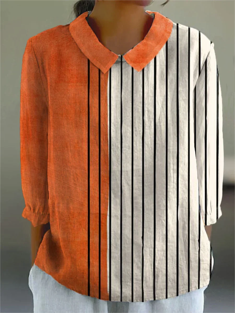 Emma - Vibrant Abstract Print Spring Shirt