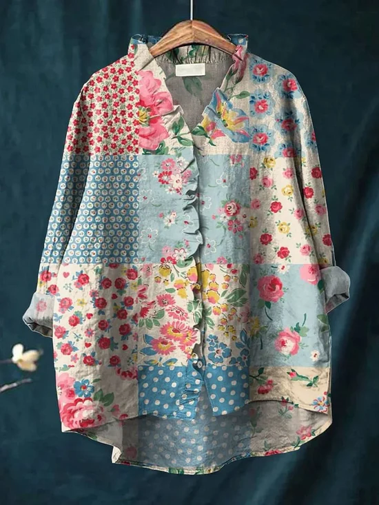 Natasha - Classic Blooms Perfect Spring Shirt