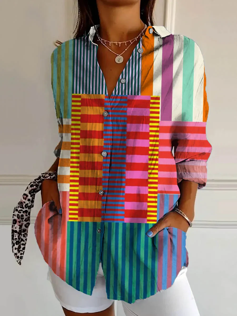 Zoey - Abstract Flair for Spring Shirt