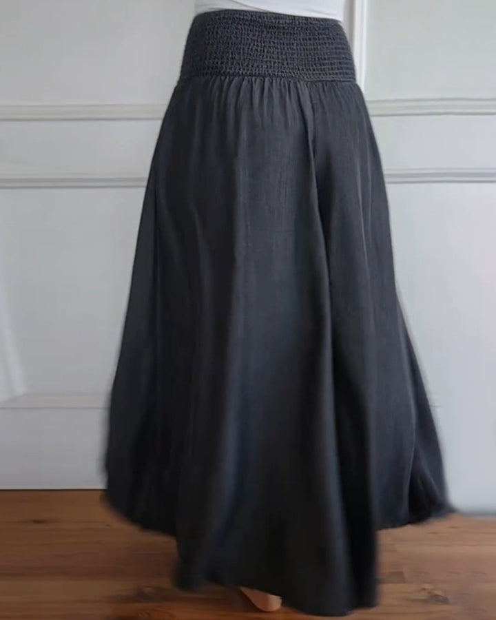 Isla - High Elastic Waist Wide Leg Trouser