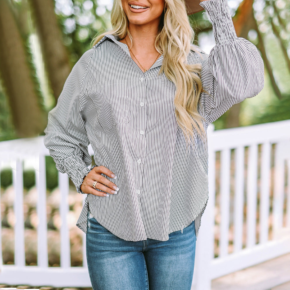 Astrid – Effortless Elegance with Button-Up Shirt