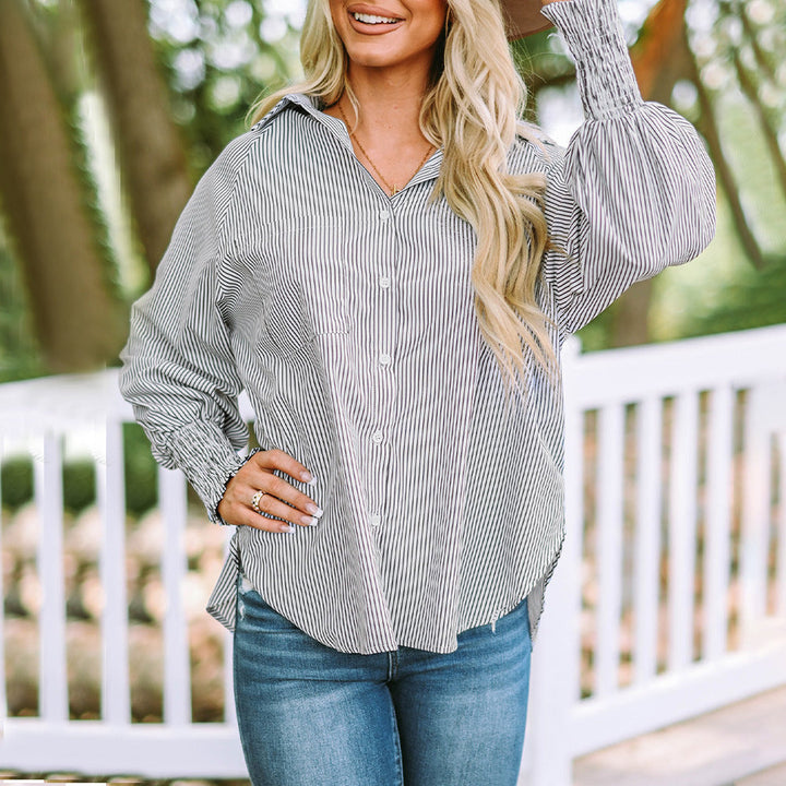 Astrid – Effortless Elegance with Button-Up Shirt