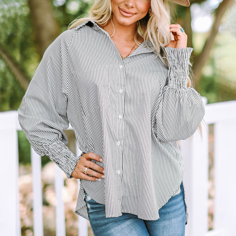 Astrid – Effortless Elegance with Button-Up Shirt