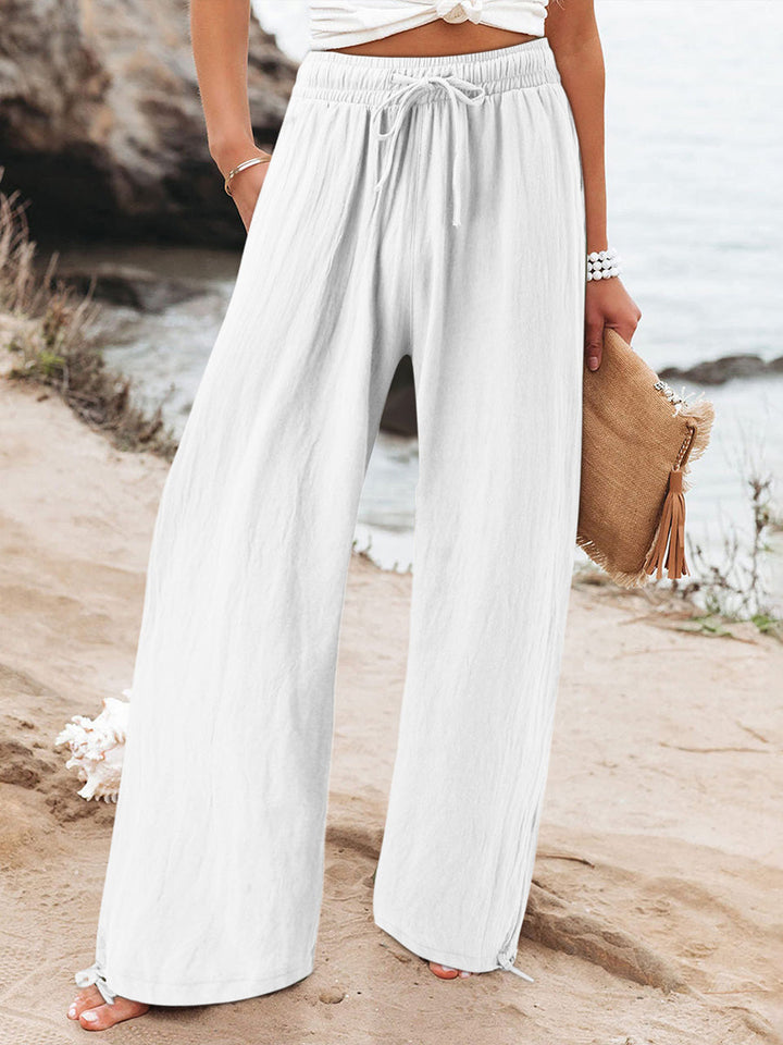 Brigitte - Trendy High-Waisted Wide-Leg Pants