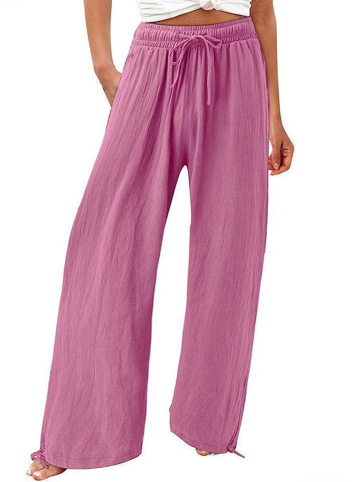 Brigitte - Trendy High-Waisted Wide-Leg Pants