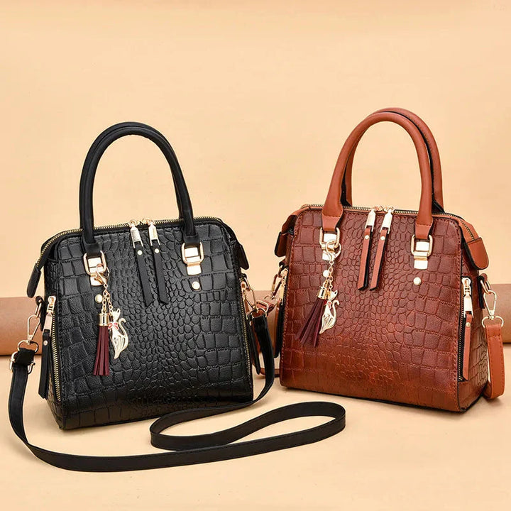 Perla - Luxury Crocodile Pattern Handbag