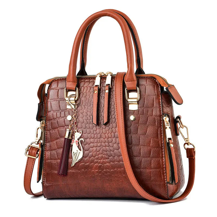 Perla - Luxury Crocodile Pattern Handbag