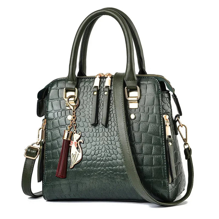 Perla - Luxury Crocodile Pattern Handbag